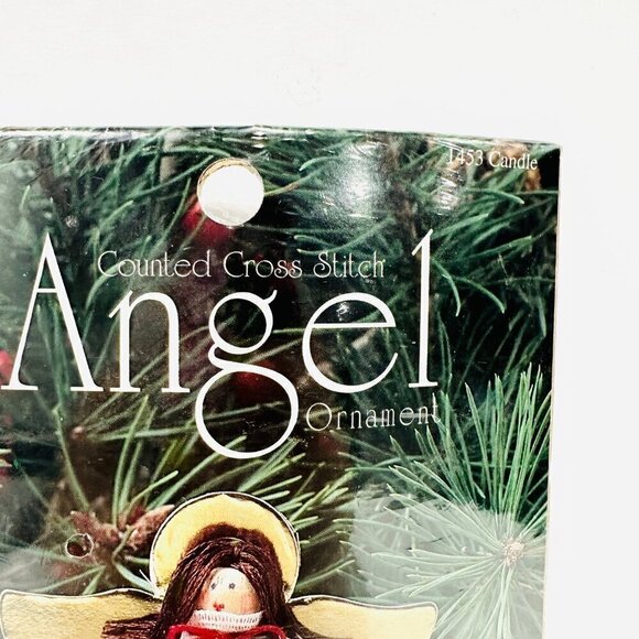 NIP Design for the Needle Counted Cross Stitch Angel Ornament - 1453 Candle - Picture 2 of 6